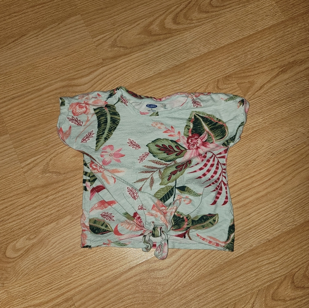 Old Navy Tropical Tied Tee Shirt - Size 4T